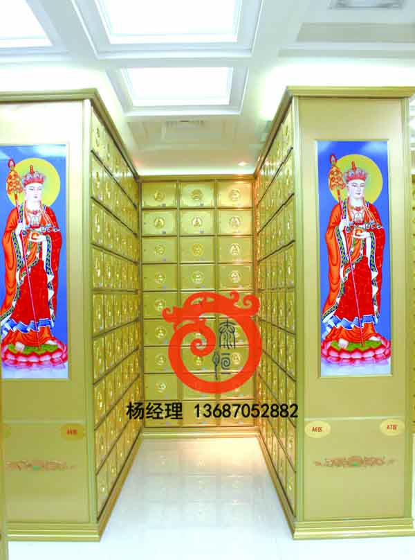 寺庙殡仪馆装修骨灰存放楼工程实景图(12)