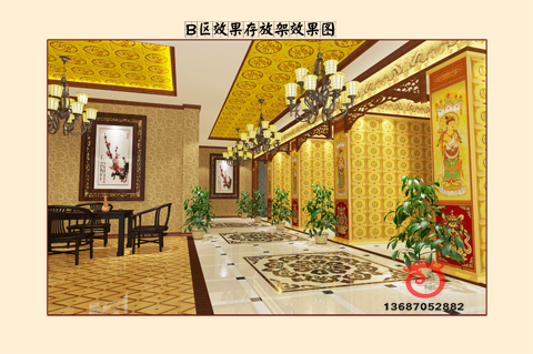 骨灰存放架效果图-5